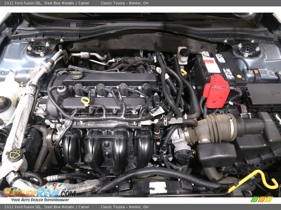 2012 Ford Fusion SEL Steel Blue Metallic / Camel Photo #18