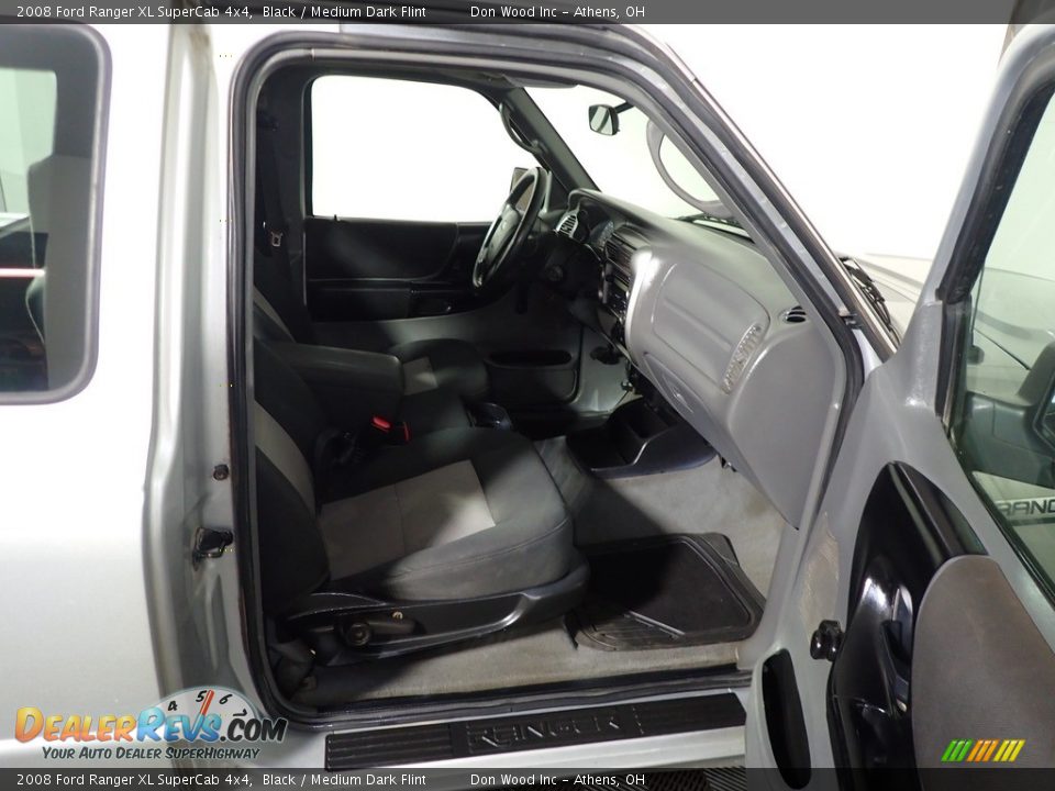 2008 Ford Ranger XL SuperCab 4x4 Black / Medium Dark Flint Photo #31