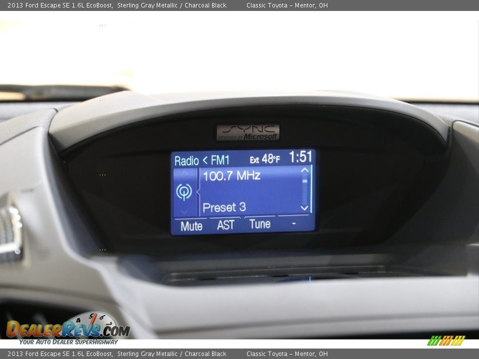 2013 Ford Escape SE 1.6L EcoBoost Sterling Gray Metallic / Charcoal Black Photo #10