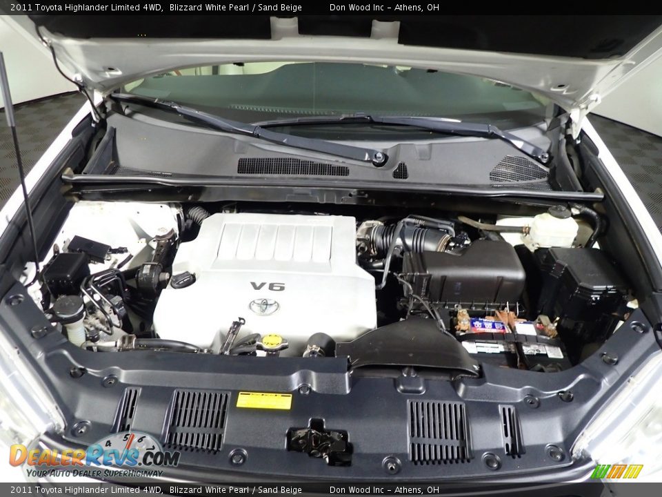 2011 Toyota Highlander Limited 4WD Blizzard White Pearl / Sand Beige Photo #6