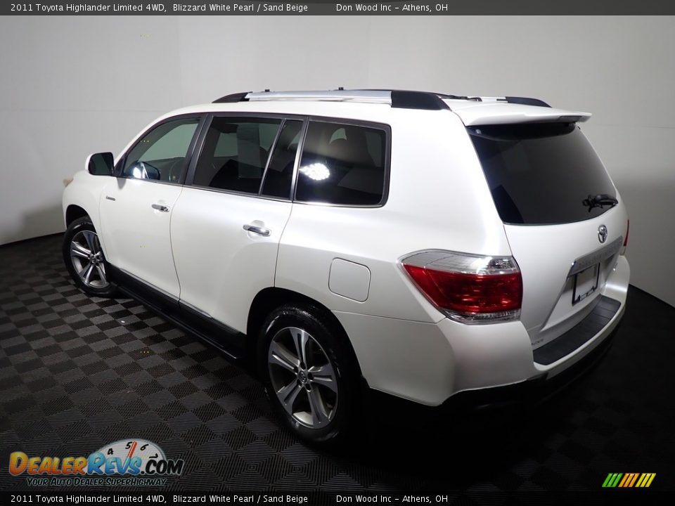2011 Toyota Highlander Limited 4WD Blizzard White Pearl / Sand Beige Photo #10