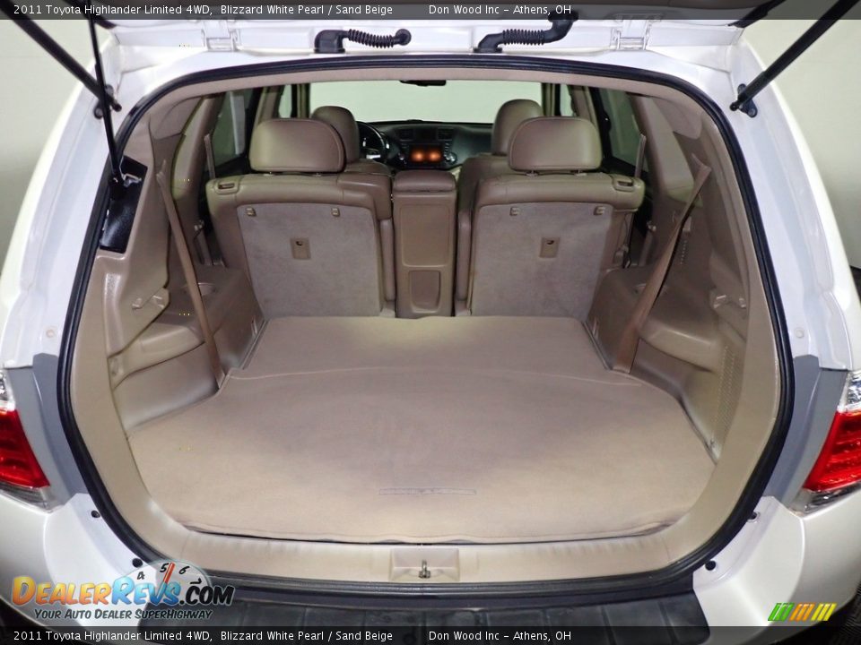 2011 Toyota Highlander Limited 4WD Blizzard White Pearl / Sand Beige Photo #15