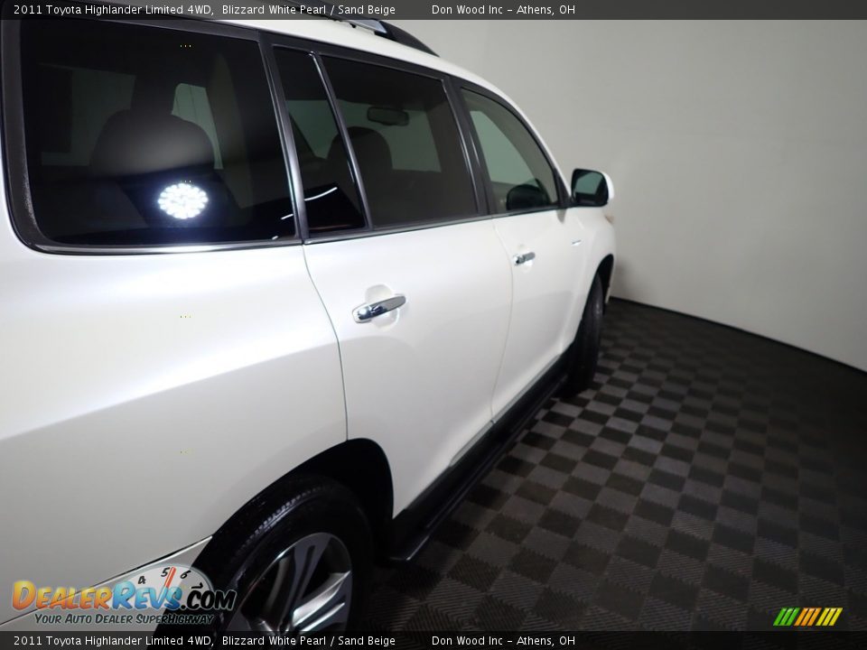 2011 Toyota Highlander Limited 4WD Blizzard White Pearl / Sand Beige Photo #19