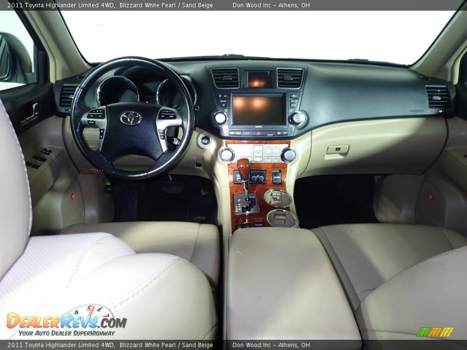 2011 Toyota Highlander Limited 4WD Blizzard White Pearl / Sand Beige Photo #24
