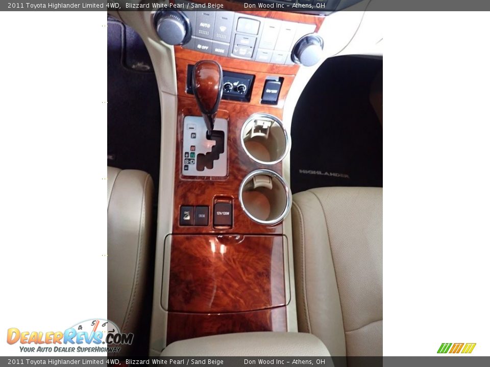 2011 Toyota Highlander Limited 4WD Blizzard White Pearl / Sand Beige Photo #34