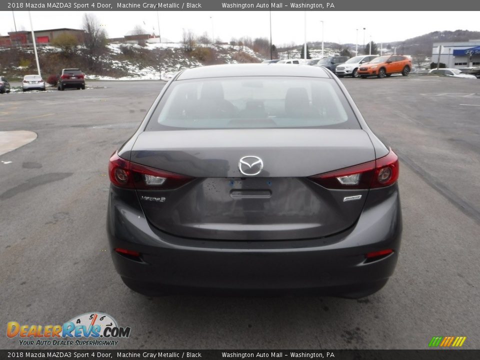 2018 Mazda MAZDA3 Sport 4 Door Machine Gray Metallic / Black Photo #8