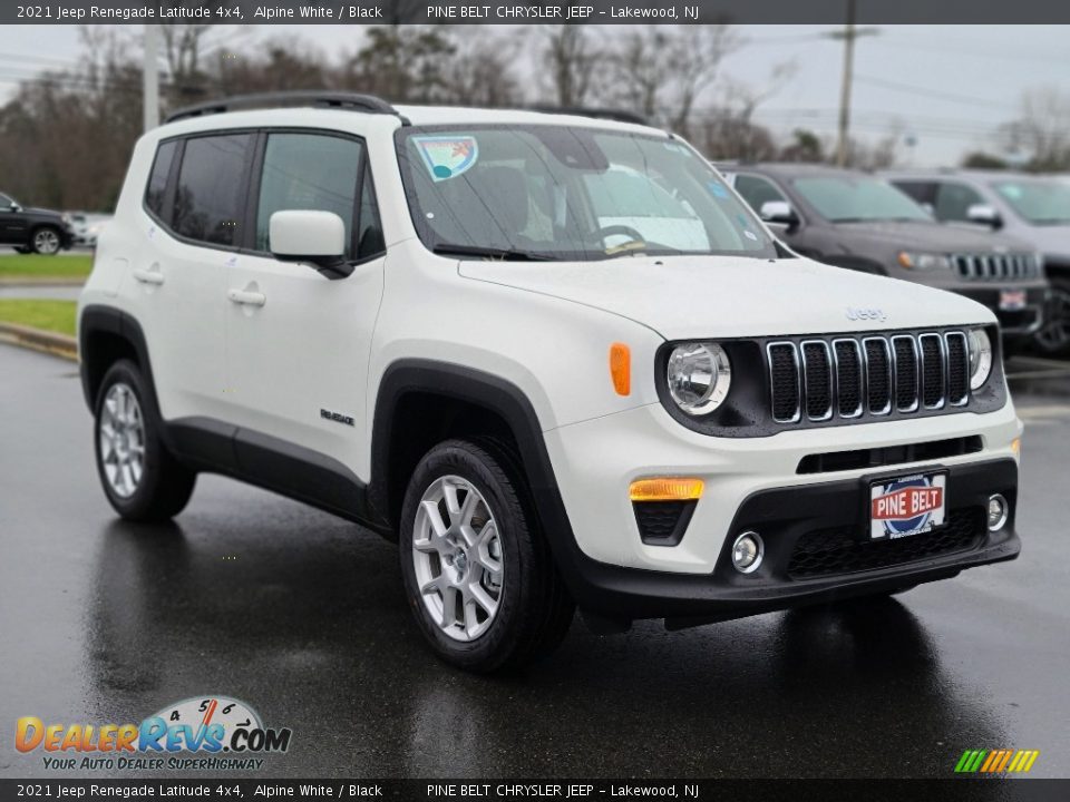 2021 Jeep Renegade Latitude 4x4 Alpine White / Black Photo #1