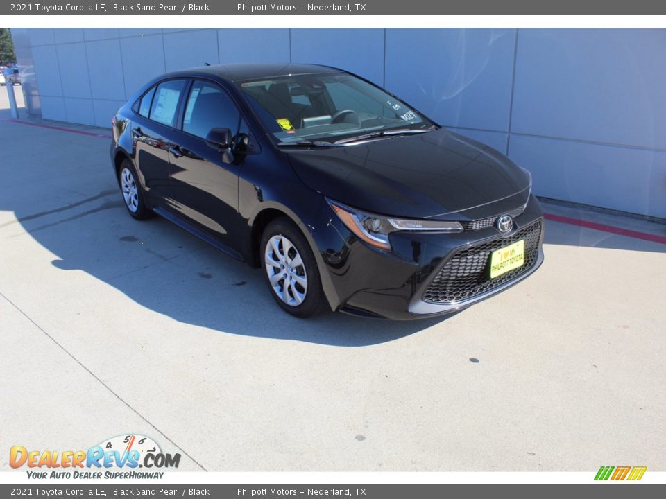 2021 Toyota Corolla LE Black Sand Pearl / Black Photo #2