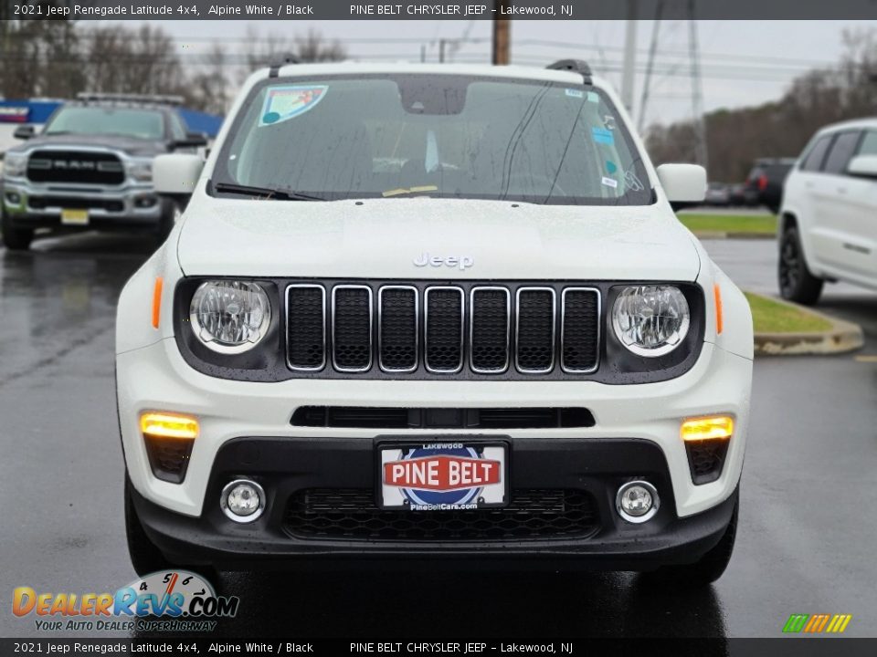 2021 Jeep Renegade Latitude 4x4 Alpine White / Black Photo #3