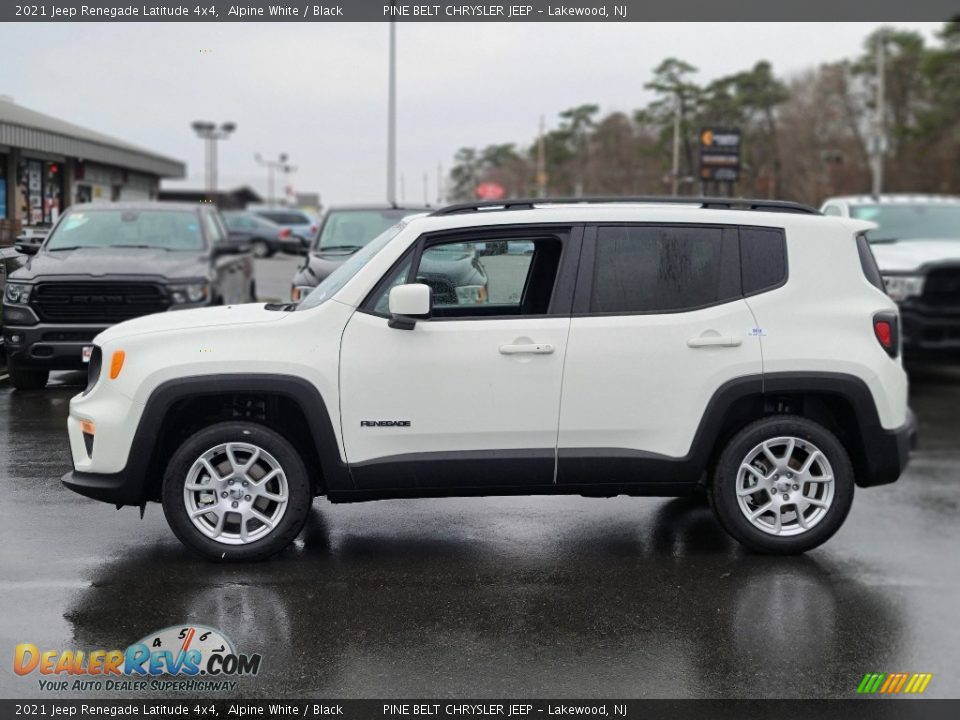 2021 Jeep Renegade Latitude 4x4 Alpine White / Black Photo #4