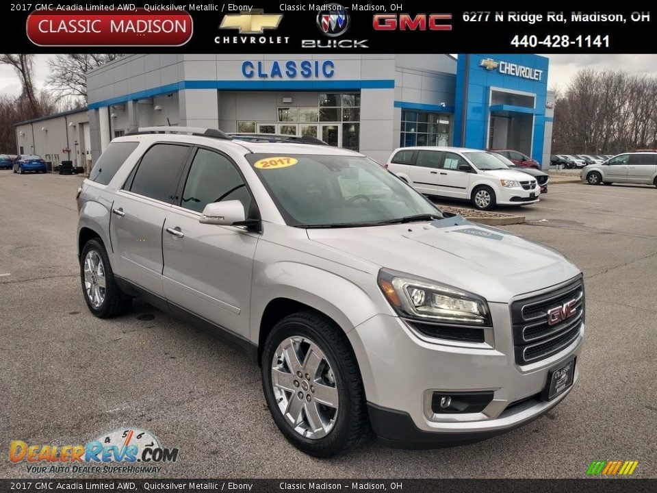 2017 GMC Acadia Limited AWD Quicksilver Metallic / Ebony Photo #1