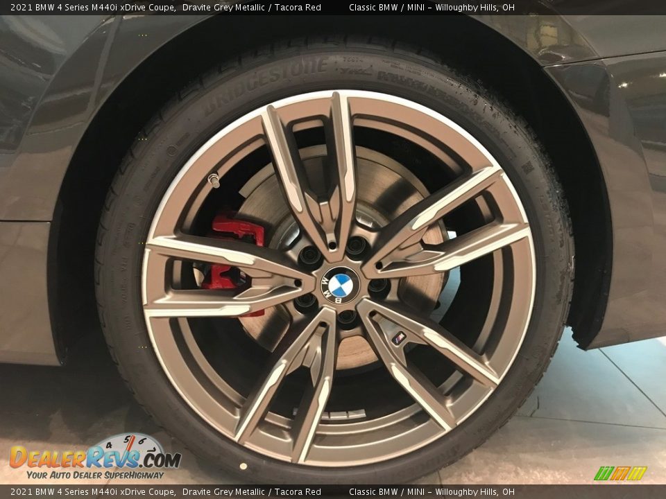 2021 BMW 4 Series M440i xDrive Coupe Dravite Grey Metallic / Tacora Red Photo #5
