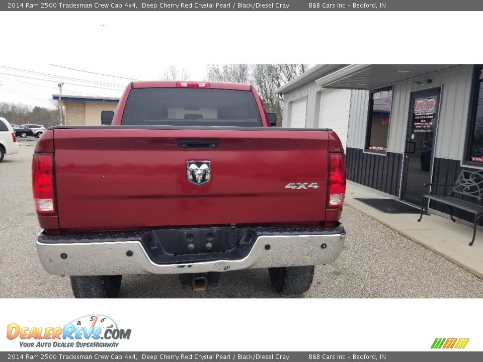 2014 Ram 2500 Tradesman Crew Cab 4x4 Deep Cherry Red Crystal Pearl / Black/Diesel Gray Photo #5