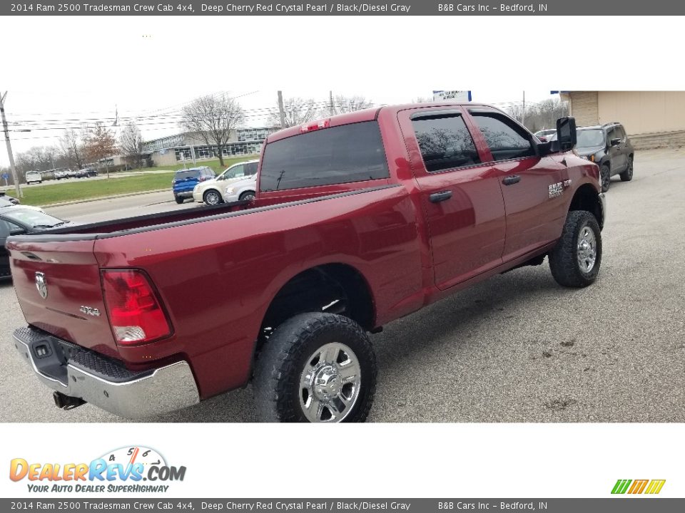 2014 Ram 2500 Tradesman Crew Cab 4x4 Deep Cherry Red Crystal Pearl / Black/Diesel Gray Photo #6