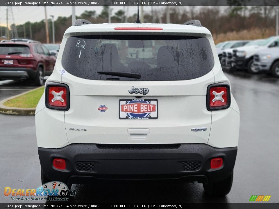 2021 Jeep Renegade Latitude 4x4 Alpine White / Black Photo #7