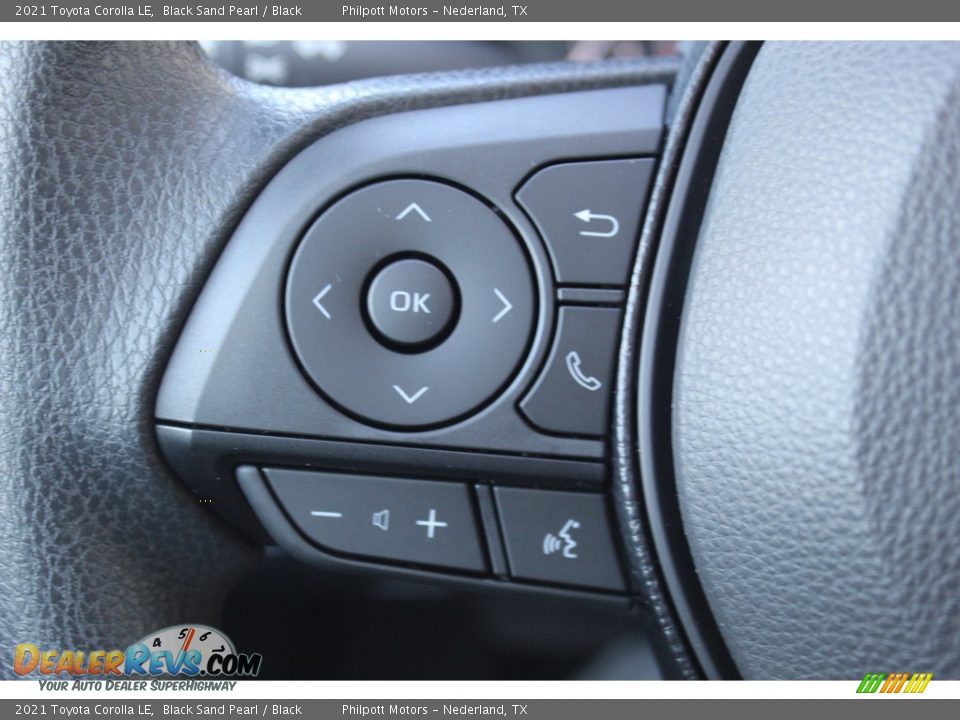 2021 Toyota Corolla LE Black Sand Pearl / Black Photo #10