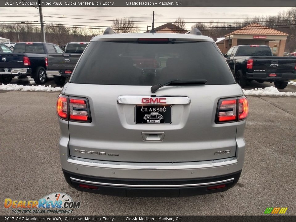 2017 GMC Acadia Limited AWD Quicksilver Metallic / Ebony Photo #7