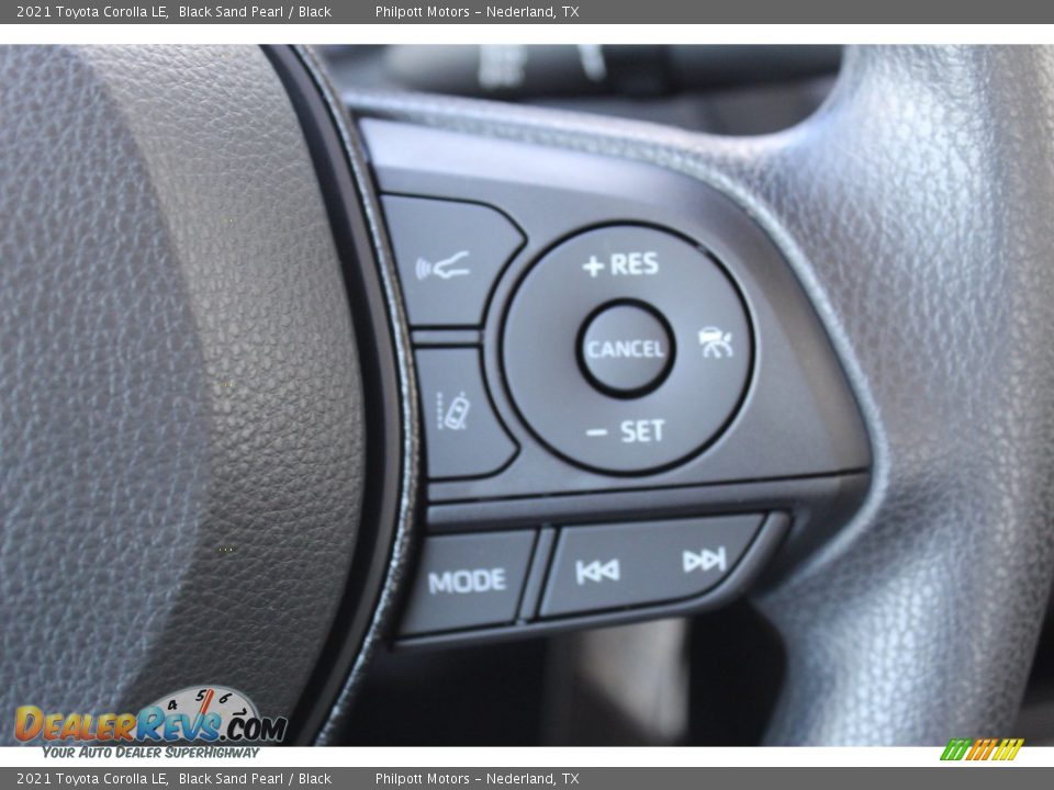 2021 Toyota Corolla LE Black Sand Pearl / Black Photo #11