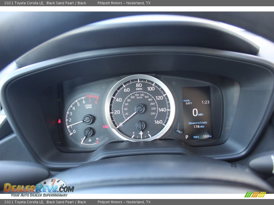 2021 Toyota Corolla LE Black Sand Pearl / Black Photo #12