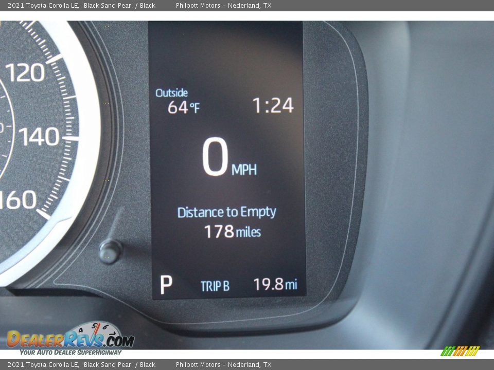 2021 Toyota Corolla LE Black Sand Pearl / Black Photo #13