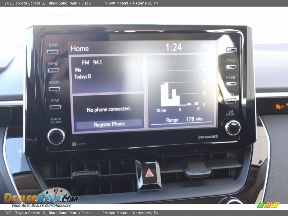 2021 Toyota Corolla LE Black Sand Pearl / Black Photo #14