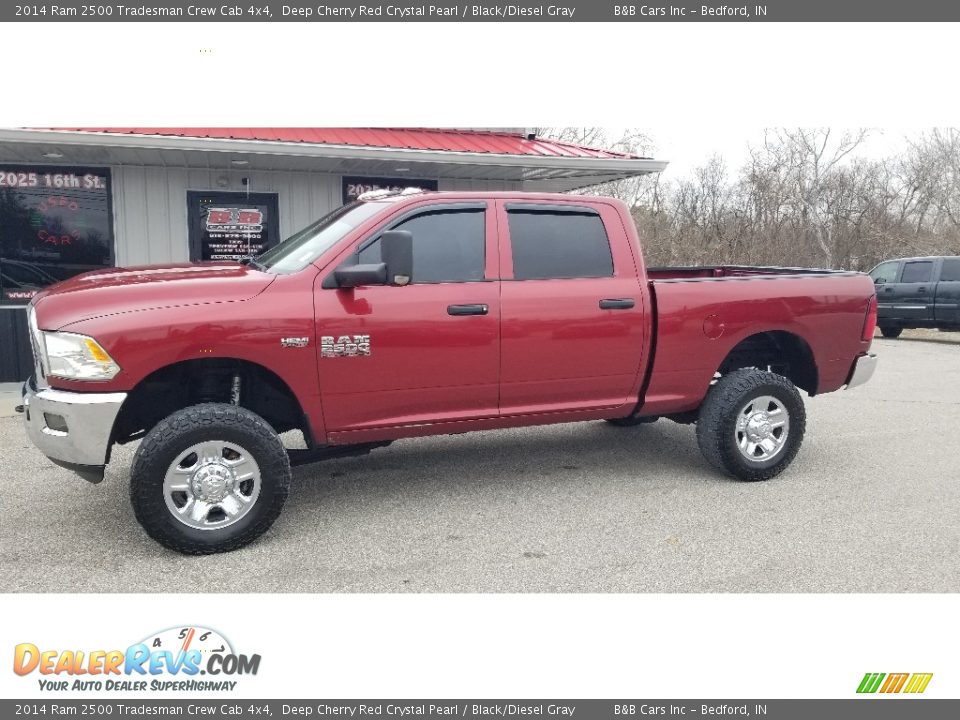2014 Ram 2500 Tradesman Crew Cab 4x4 Deep Cherry Red Crystal Pearl / Black/Diesel Gray Photo #19