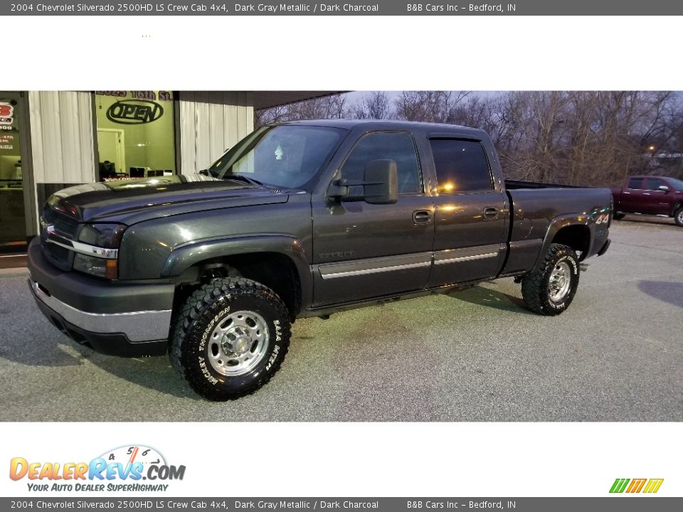 2004 Chevrolet Silverado 2500HD LS Crew Cab 4x4 Dark Gray Metallic / Dark Charcoal Photo #1