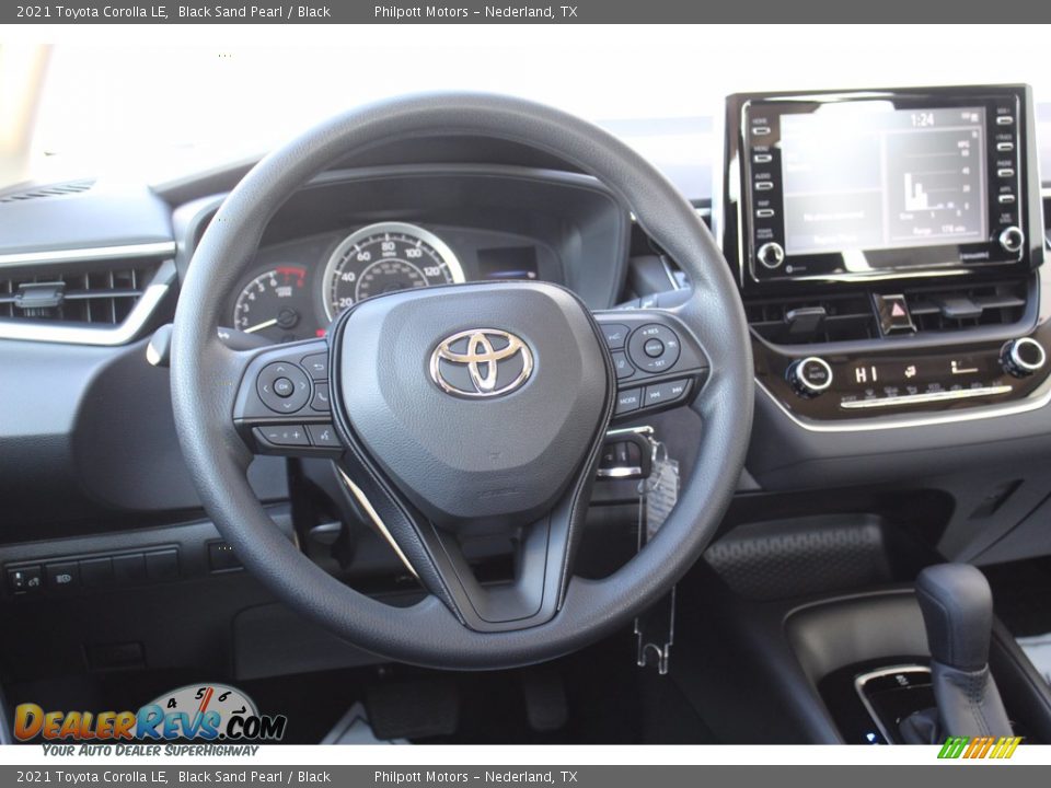 2021 Toyota Corolla LE Black Sand Pearl / Black Photo #20