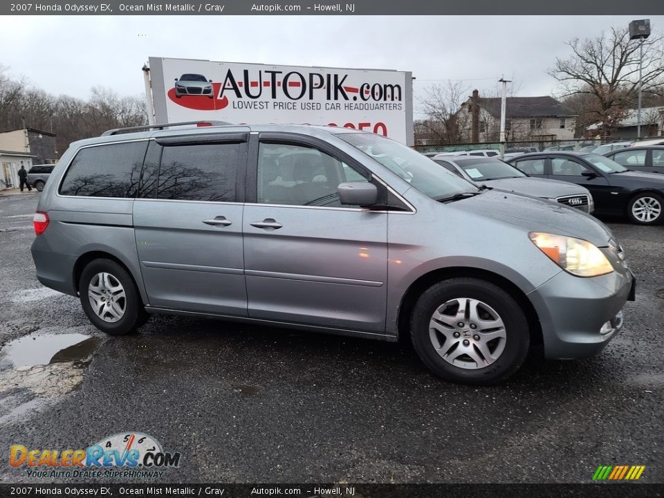 2007 Honda Odyssey EX Ocean Mist Metallic / Gray Photo #2