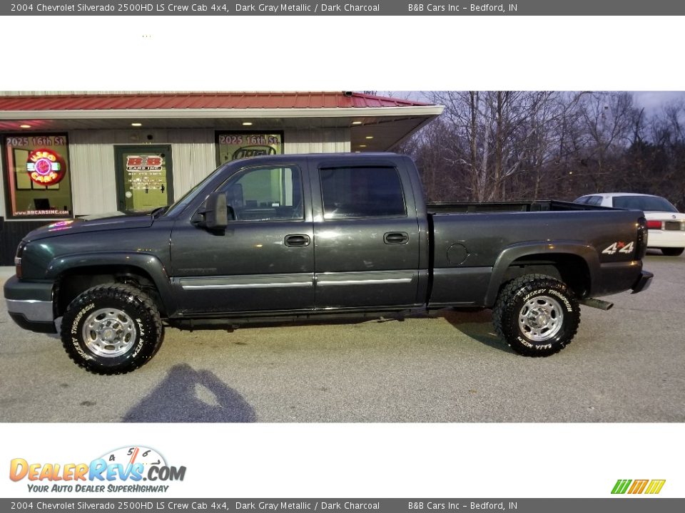 2004 Chevrolet Silverado 2500HD LS Crew Cab 4x4 Dark Gray Metallic / Dark Charcoal Photo #2