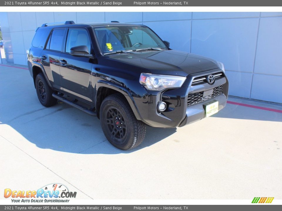 2021 Toyota 4Runner SR5 4x4 Midnight Black Metallic / Sand Beige Photo #2