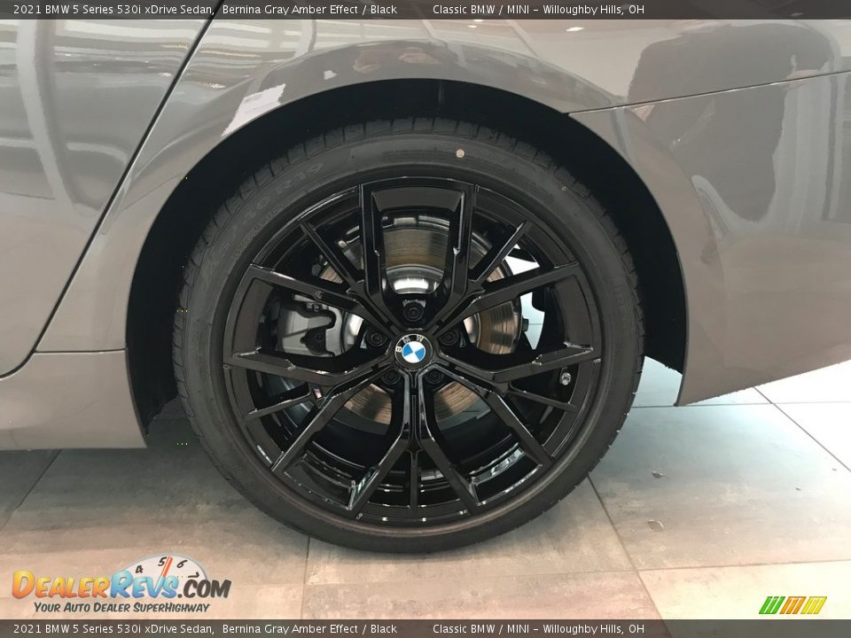 2021 BMW 5 Series 530i xDrive Sedan Bernina Gray Amber Effect / Black Photo #5