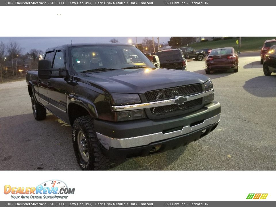 2004 Chevrolet Silverado 2500HD LS Crew Cab 4x4 Dark Gray Metallic / Dark Charcoal Photo #7