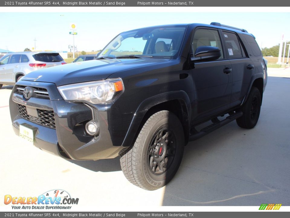 2021 Toyota 4Runner SR5 4x4 Midnight Black Metallic / Sand Beige Photo #4