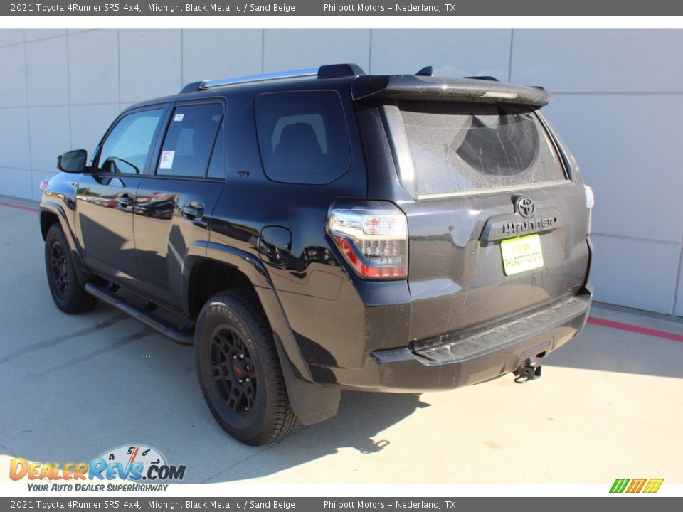 2021 Toyota 4Runner SR5 4x4 Midnight Black Metallic / Sand Beige Photo #5