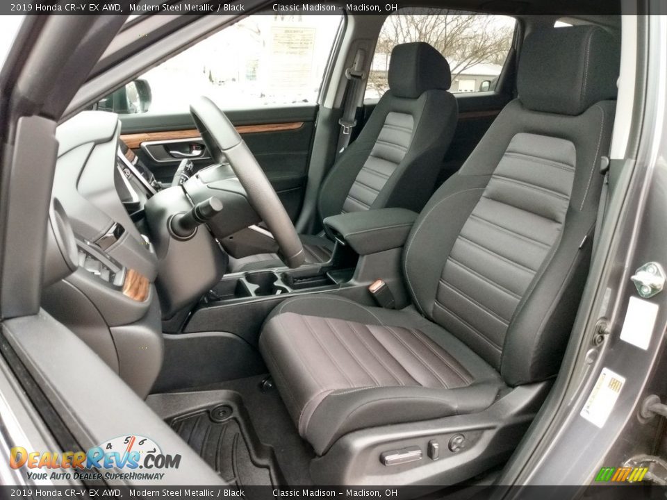 2019 Honda CR-V EX AWD Modern Steel Metallic / Black Photo #2