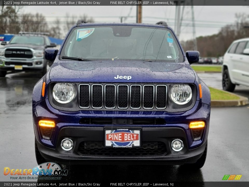 2021 Jeep Renegade Latitude 4x4 Jetset Blue / Black/Ski Gray Photo #3