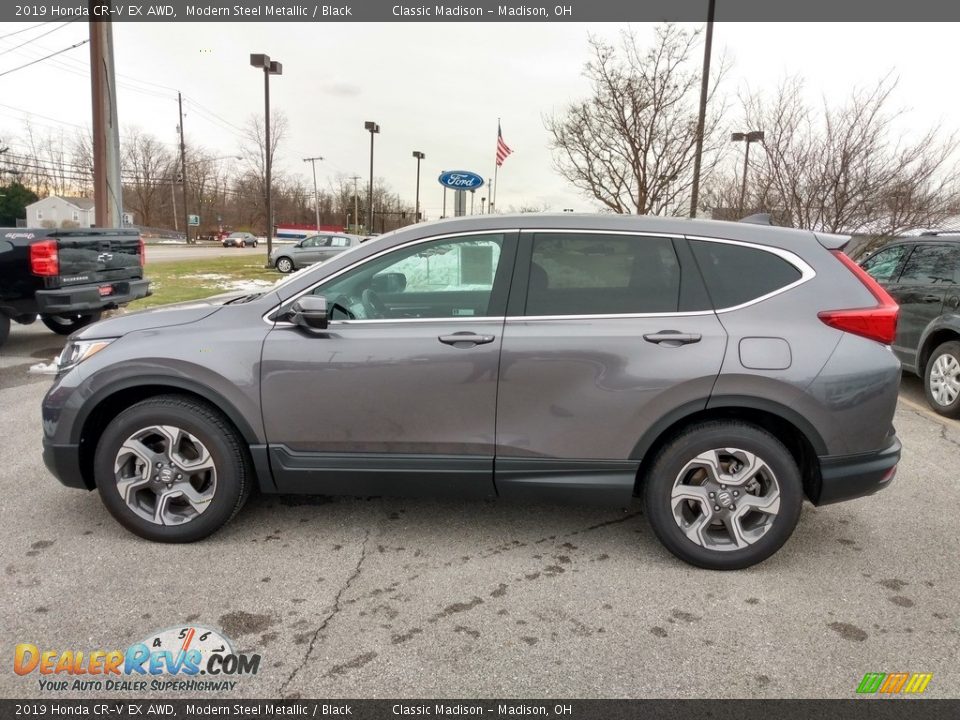 2019 Honda CR-V EX AWD Modern Steel Metallic / Black Photo #5