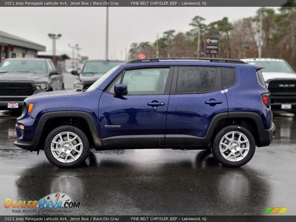 2021 Jeep Renegade Latitude 4x4 Jetset Blue / Black/Ski Gray Photo #4