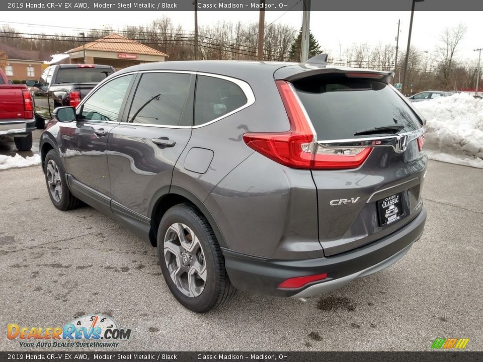 2019 Honda CR-V EX AWD Modern Steel Metallic / Black Photo #6