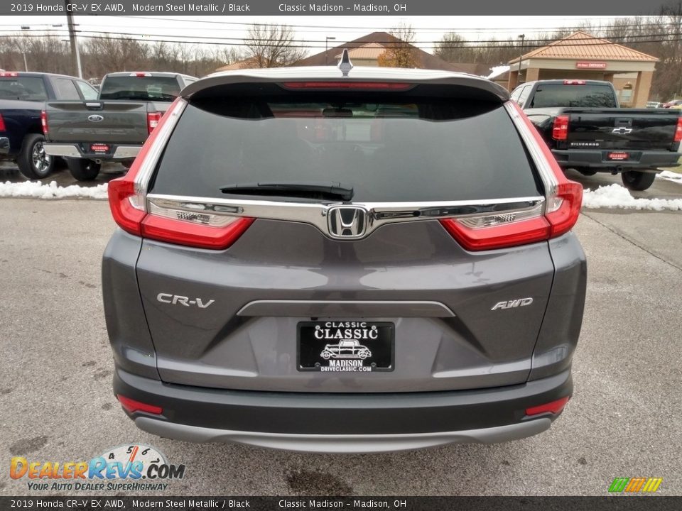2019 Honda CR-V EX AWD Modern Steel Metallic / Black Photo #7