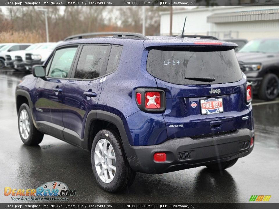 2021 Jeep Renegade Latitude 4x4 Jetset Blue / Black/Ski Gray Photo #6