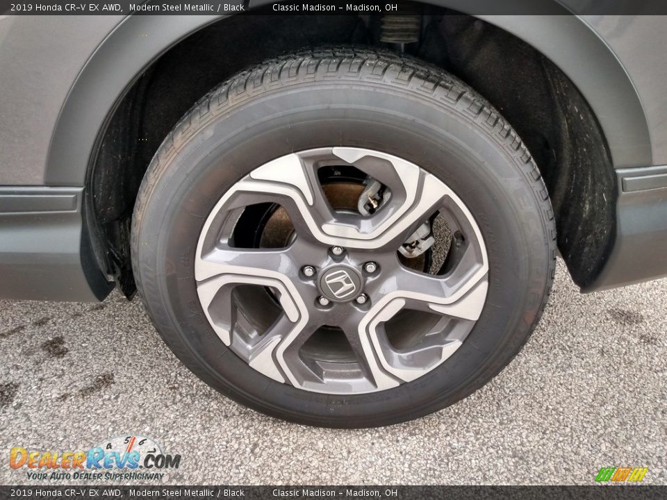 2019 Honda CR-V EX AWD Modern Steel Metallic / Black Photo #8