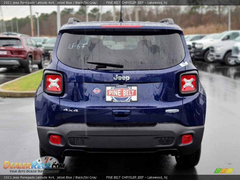 2021 Jeep Renegade Latitude 4x4 Jetset Blue / Black/Ski Gray Photo #7