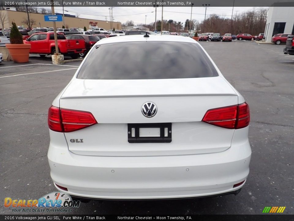 2016 Volkswagen Jetta GLI SEL Pure White / Titan Black Photo #6