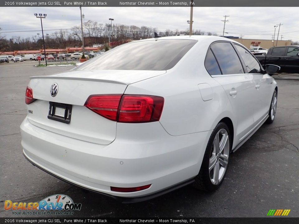 2016 Volkswagen Jetta GLI SEL Pure White / Titan Black Photo #8