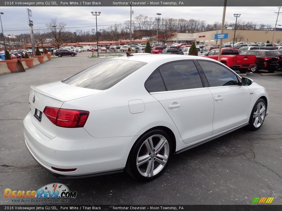 2016 Volkswagen Jetta GLI SEL Pure White / Titan Black Photo #9