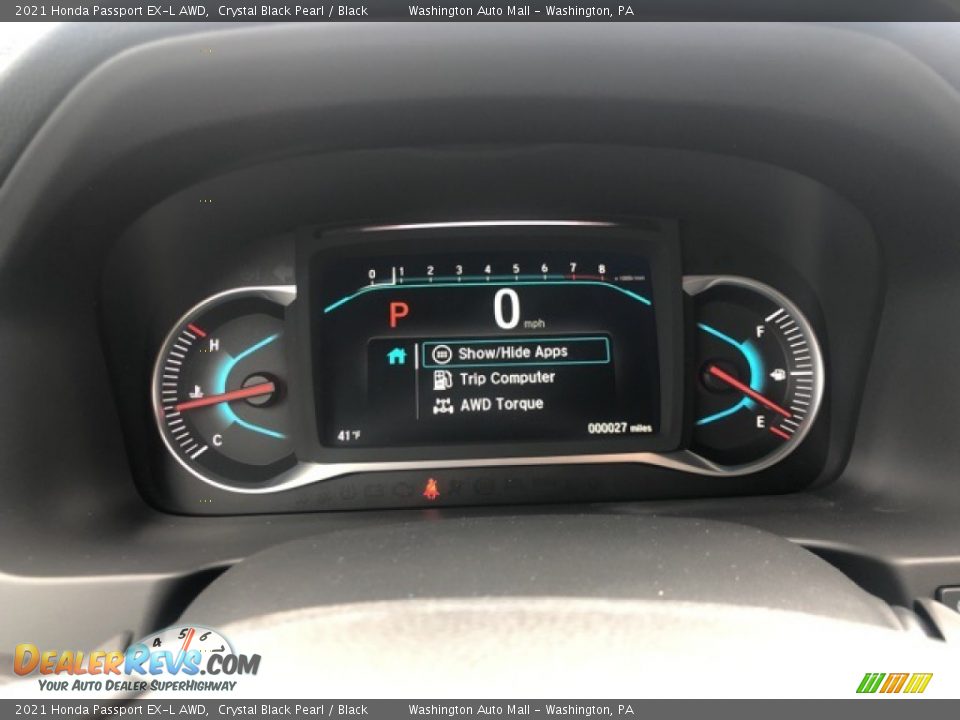 2021 Honda Passport EX-L AWD Crystal Black Pearl / Black Photo #13