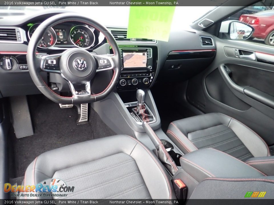 Titan Black Interior - 2016 Volkswagen Jetta GLI SEL Photo #21