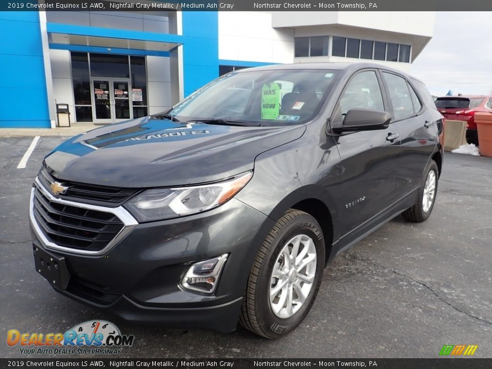 2019 Chevrolet Equinox LS AWD Nightfall Gray Metallic / Medium Ash Gray Photo #2